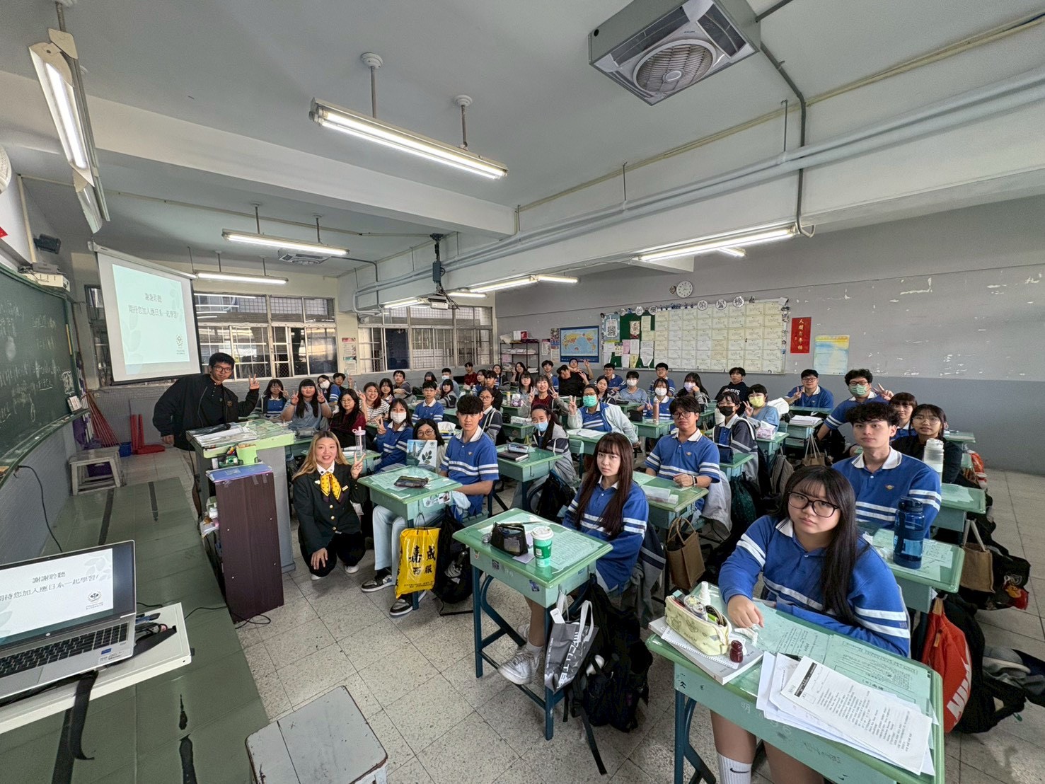 應日系師生赴臺中市私立明道高級中學入班招生宣傳活動